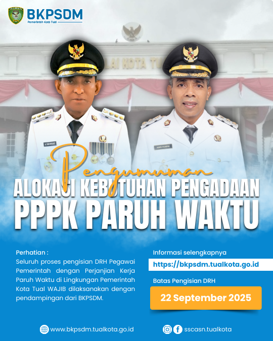 Alokasi Kebutuhan PPPK Paruh Waktu Di Lingkup Pemerintah Kota Tual