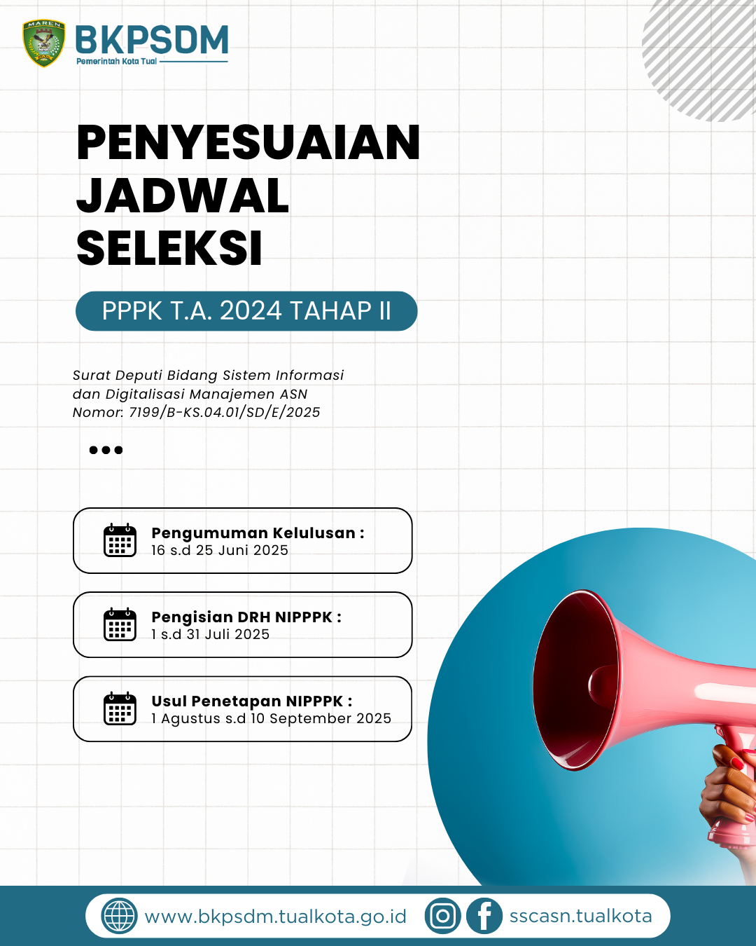 Penyesuaian Jadwal Seleksi PPPK T.A 2024 Tahap 2